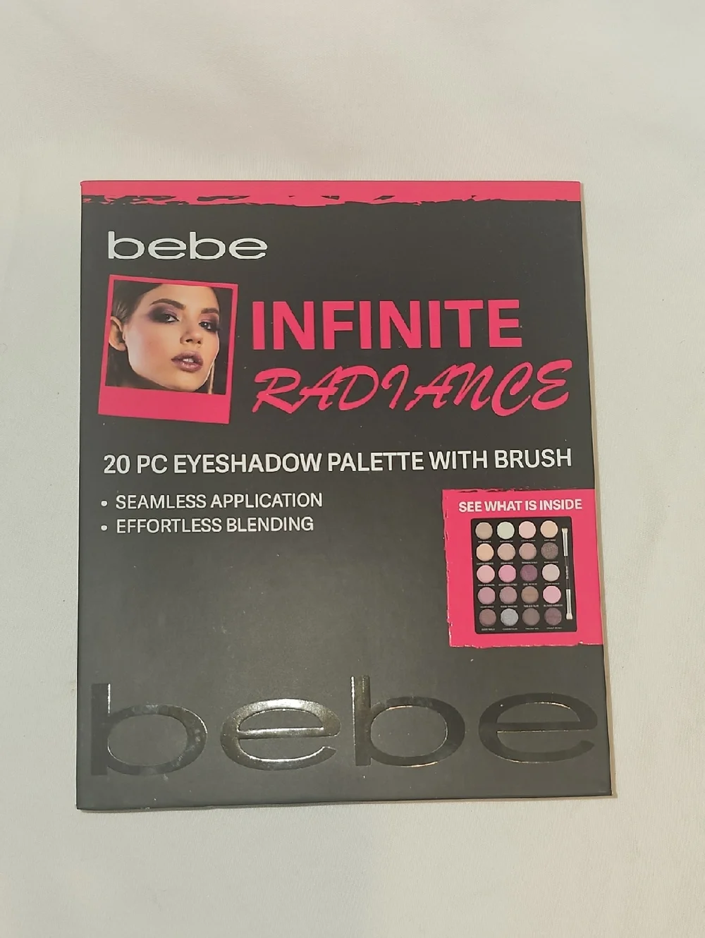 bebe Infinite Radiance 20-Piece Eyeshadow Palette with Brush